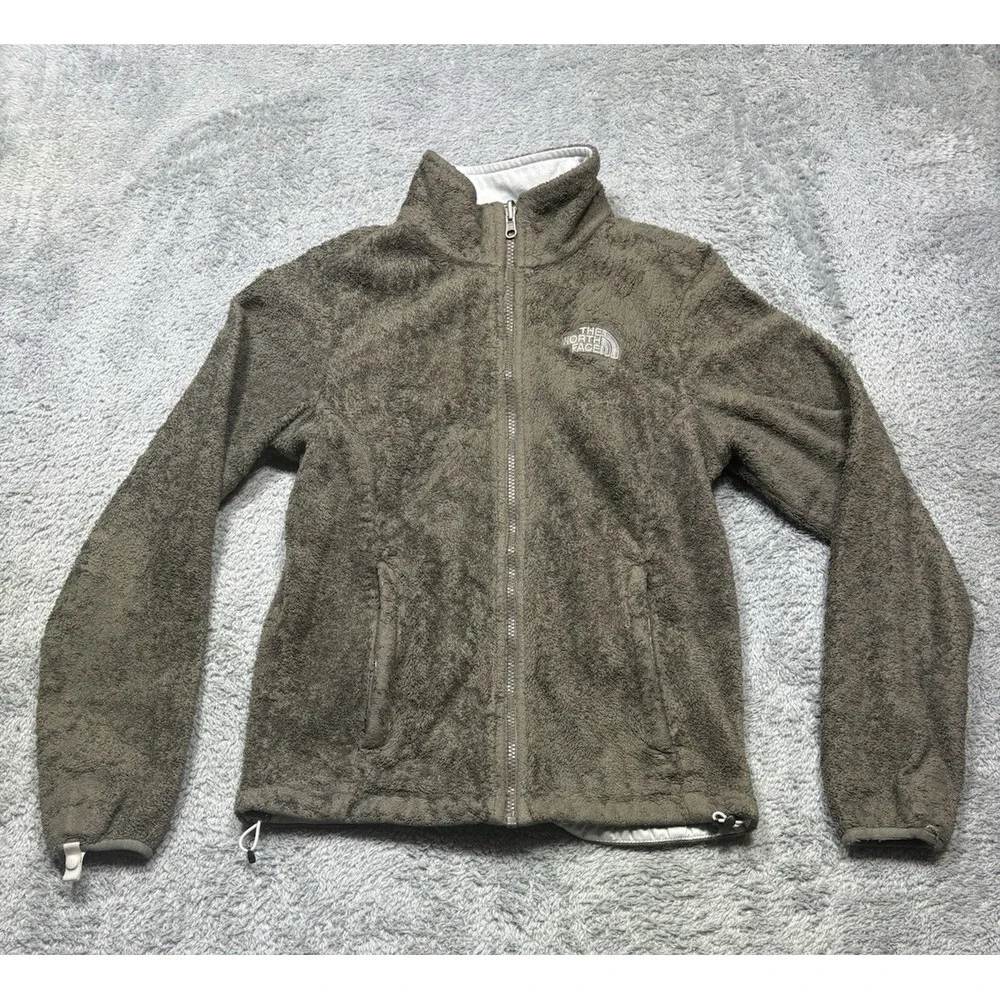 The North Face Jacket Womens XS Brown Osito Fleece‎ Full Zip Logo Outdoor Fuzzy